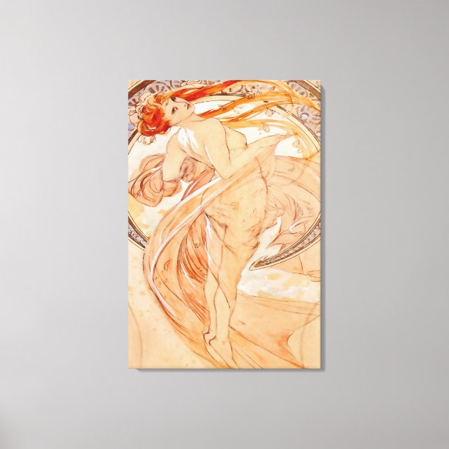 Toile Les Quatre Arts - Danse, Art Nouveau (Recto)