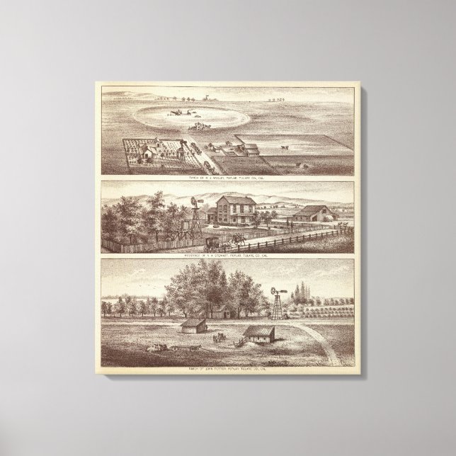 Toile Les ranchs du peuplier (Recto)