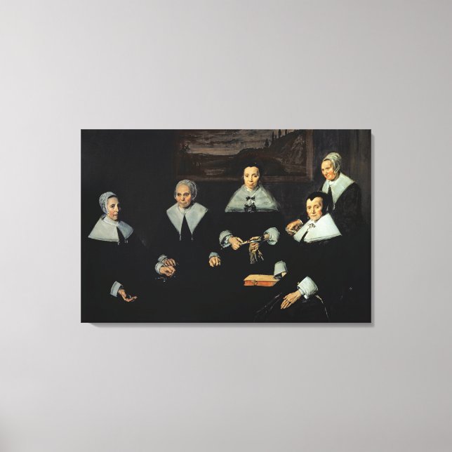 Toile Les Regents de l'Almhouse des Vieux Hommes, Haarle (Recto)