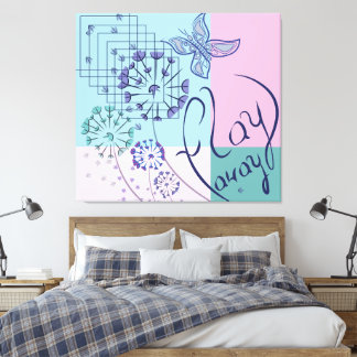 Toile Les rêves de papillons