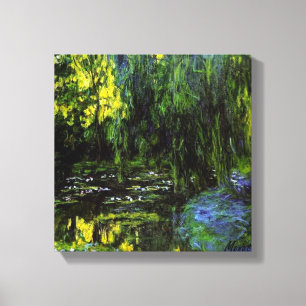 Toile Les SAULES PLEURANTS de MONET ont étiré la copie