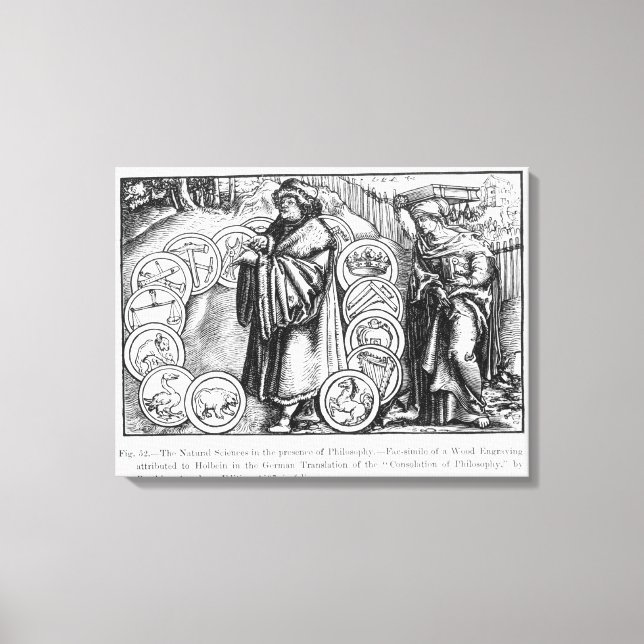 Toile Les sciences naturelles en présence de (Recto)