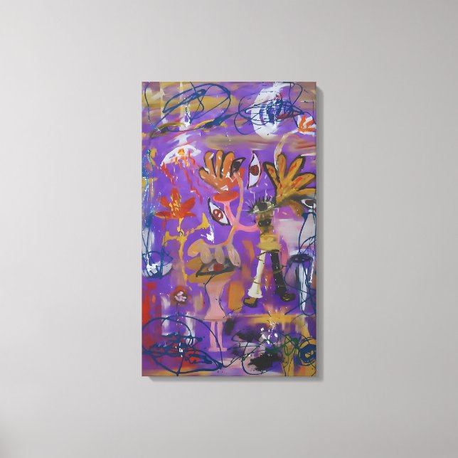 Toile Les Signes Violets (Recto)
