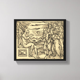 Toile Les sorcières de Satan prennent son nom 8x10