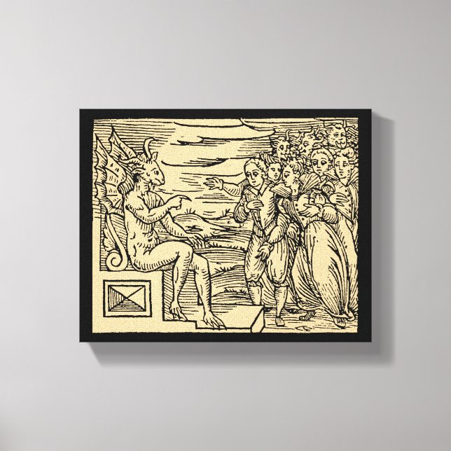 Toile Les sorcières de Satan prennent son nom 8x10 (Recto)