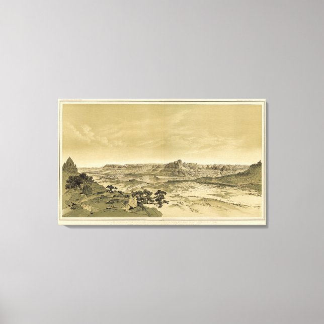 Toile Les temples et les tours de la Virgen (Recto)