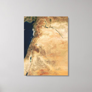 Toile Les terres de l'Israël le long du rivage oriental