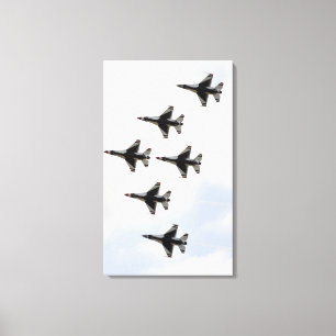 Toile Les Thunderbirds forment une formation Delta de 6 