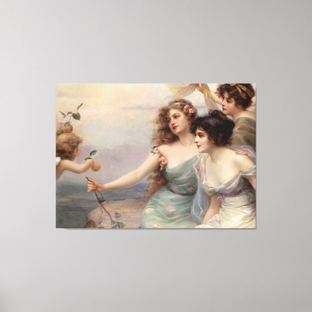 Toile Les trois grâces d'Edouard Bisson (Recto)