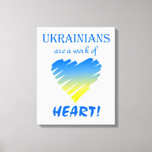 Toile Les Ukrainiens sont une oeuvre de coeur