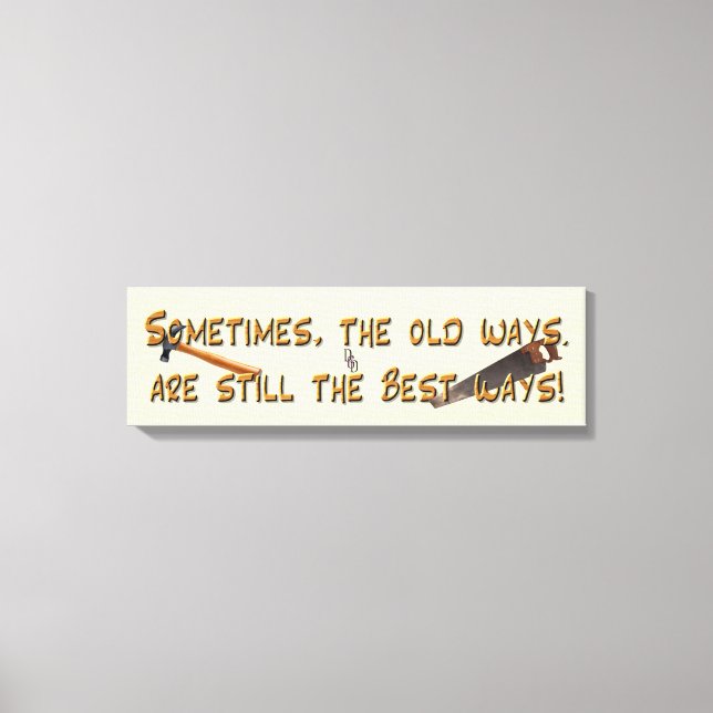 Toile Les vieilles manières (Recto)