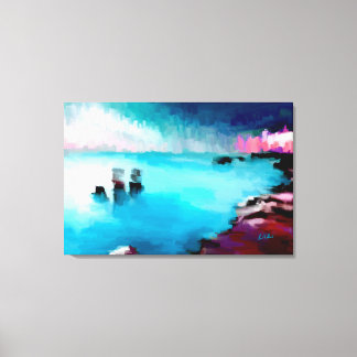 Toile Les villes en bord de mer