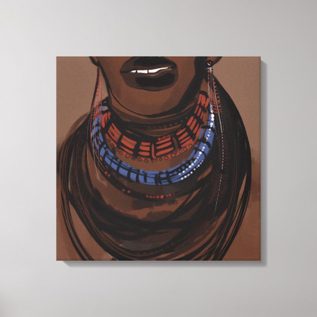 Toile Les visages des peuples d'Afrique (Recto)