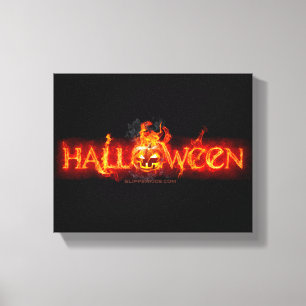 Toile Les yeux brillants du citrouille Halloween de Slip