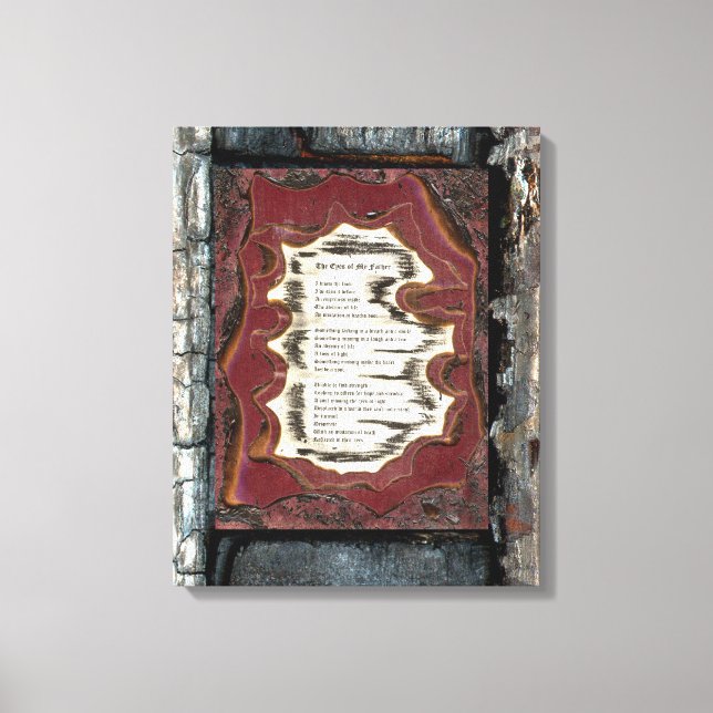 Toile Les yeux de mon père (Recto)