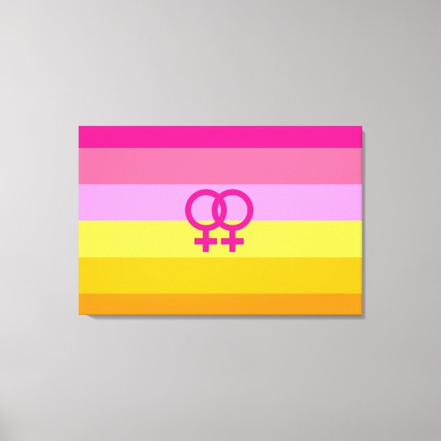 Toile Lesbienne Dawn Pride Femmes qui aiment les femmes (Recto)