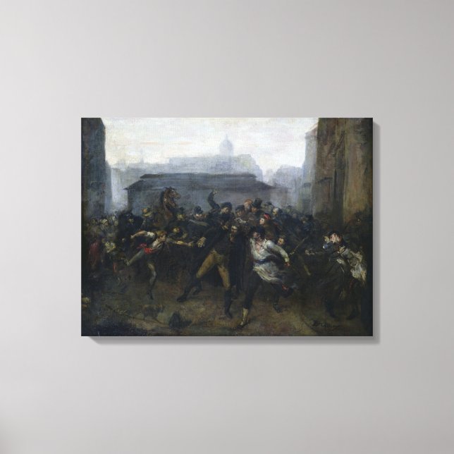Toile L'espion, épisode du siège de Paris, 1871 (Recto)