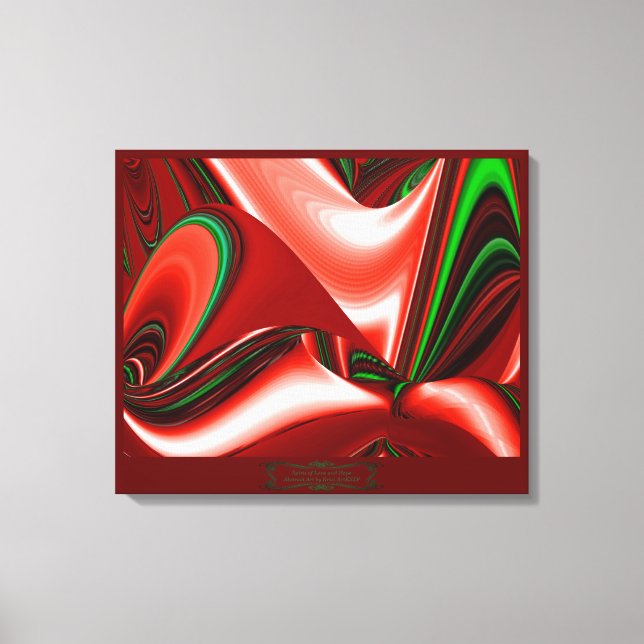 Toile L'esprit de l'amour et de l'espoir Abstrait 3D Rai (Recto)