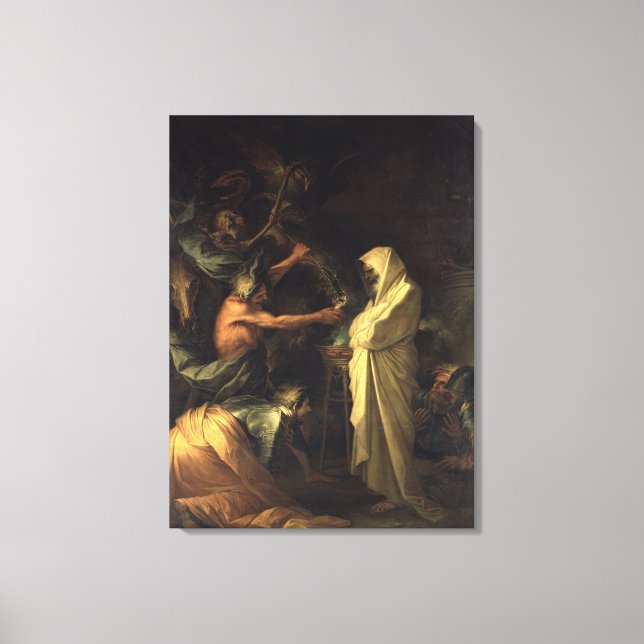 Toile L'Esprit de Samuel paraissant à Saül à la maison (Recto)