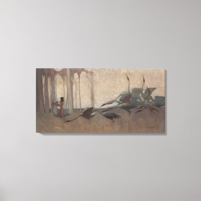 Toile L'Esprit des Plaines Sydney Long Mythologie  (Recto)