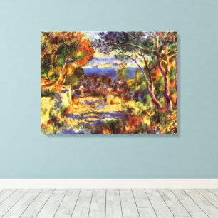 Toile L'Estaque de Pierre Renoir, Impressionnisme Vintag