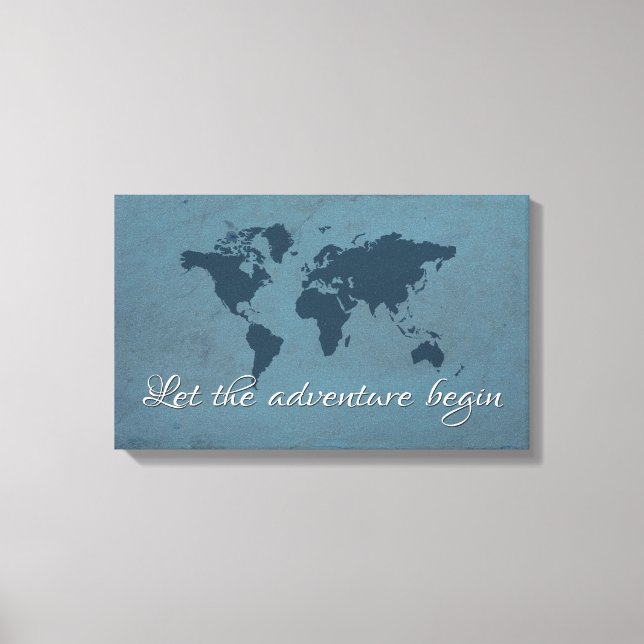 Toile Let the adventure begin (Recto)