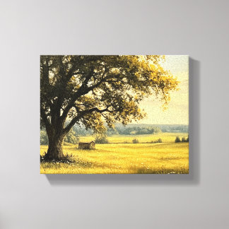 Toile L'été dans le paysage rural
