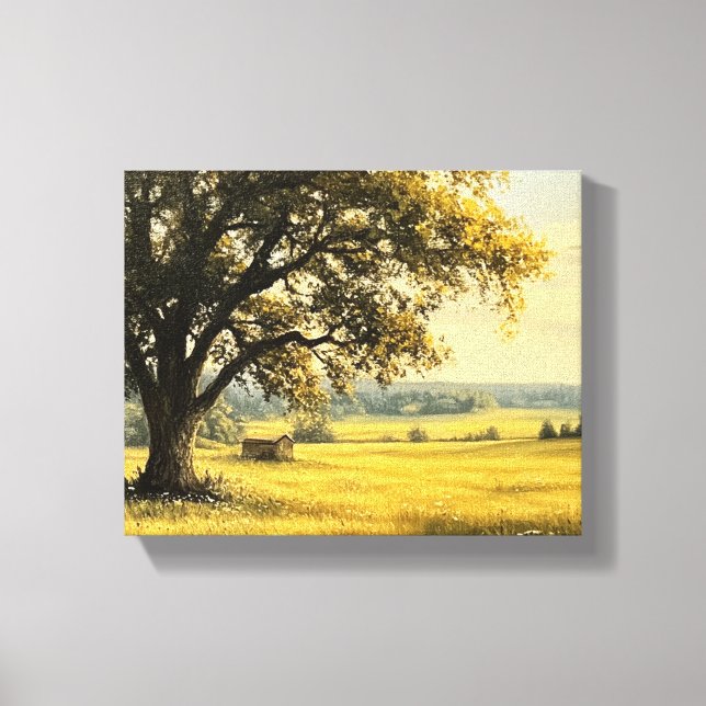 Toile L'été dans le paysage rural (Recto)