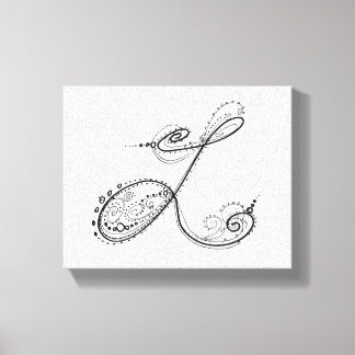 Toile Lettre alphabet L