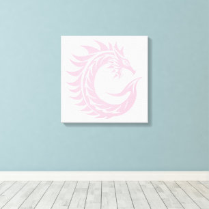 Toile Lettre C de style dragon, alphabet du dragon, mono