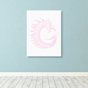 Toile Lettre C de style dragon, alphabet du dragon, mono