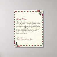 Lettre d'amour personnalisée chic couples manuscri