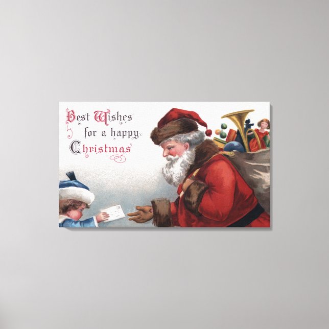 Toile Lettre de voeux de Noël (Recto)