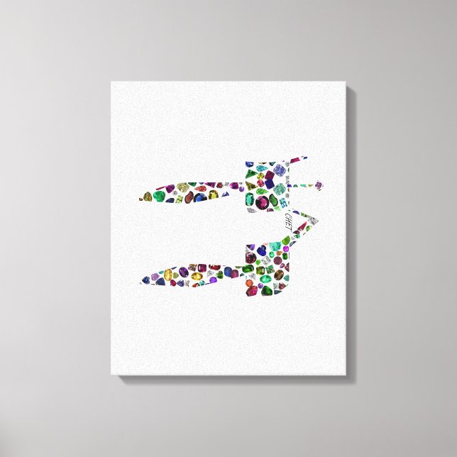 TOILE LETTRE HÉBRAÏQUE 'CHET' (Recto)