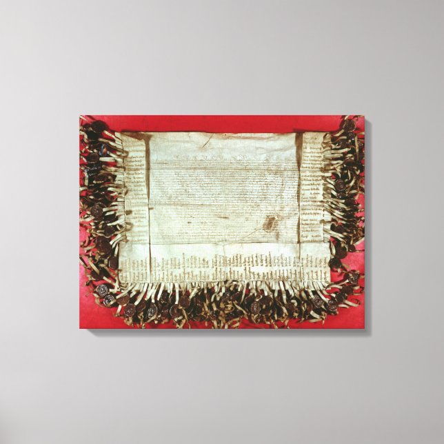 Toile Lettre médiévale de protestation de la Bohême (Recto)