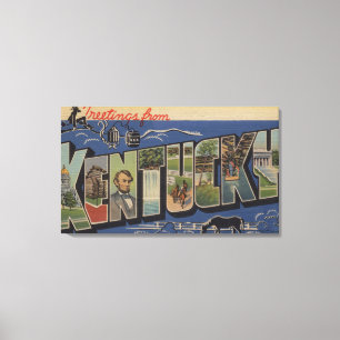 Toile Lettre ScenesKentucky 2 de KentuckyLarge