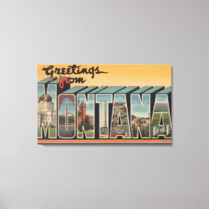 Toile Lettre ScenesMontana de MontanaLarge