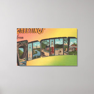 Toile Lettre ScenesVirginia 4 de VirginiaLarge
