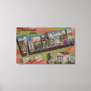 Toile Lettre ScenesVirginia 5 de VirginiaLarge