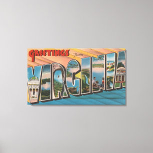 Toile Lettre ScenesVirginia de VirginiaLarge