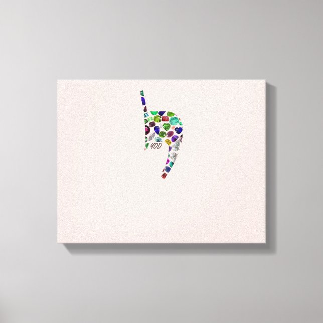 Toile Lettre 'YOD' (Recto)