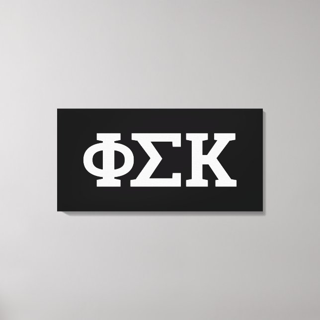 Toile Lettres Phi Sigma Kappa (Recto)