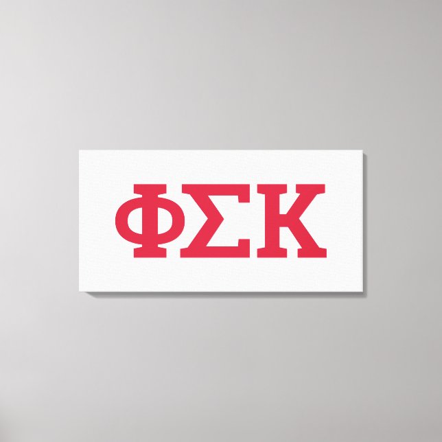 Toile Lettres Phi Sigma Kappa (Recto)