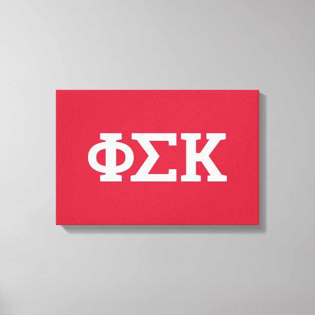 Toile Lettres Phi Sigma Kappa (Recto)