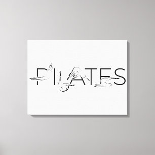 Toile Lettres Pilates Instructor Pilates