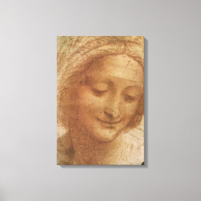 Toile L'étude de Leonardo da Vinci sur le portrait de Sa (Recto)