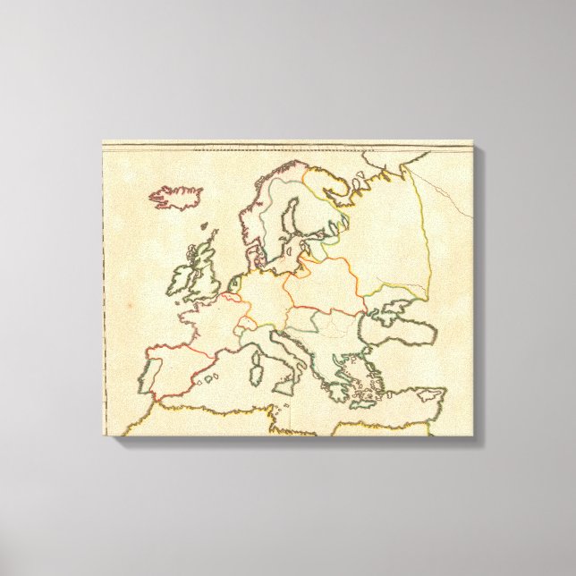 Toile L'Europe par religion (Recto)