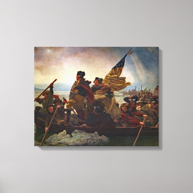 Toile Leutze Washington Crossing Delaware Peinture (Recto)