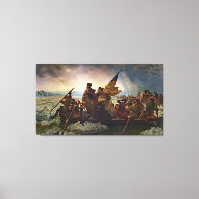 Toile Leutze Washington Crossing Delaware Peinture (Recto)