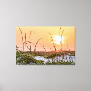 Toile Levée de soleil de la mer de Floride